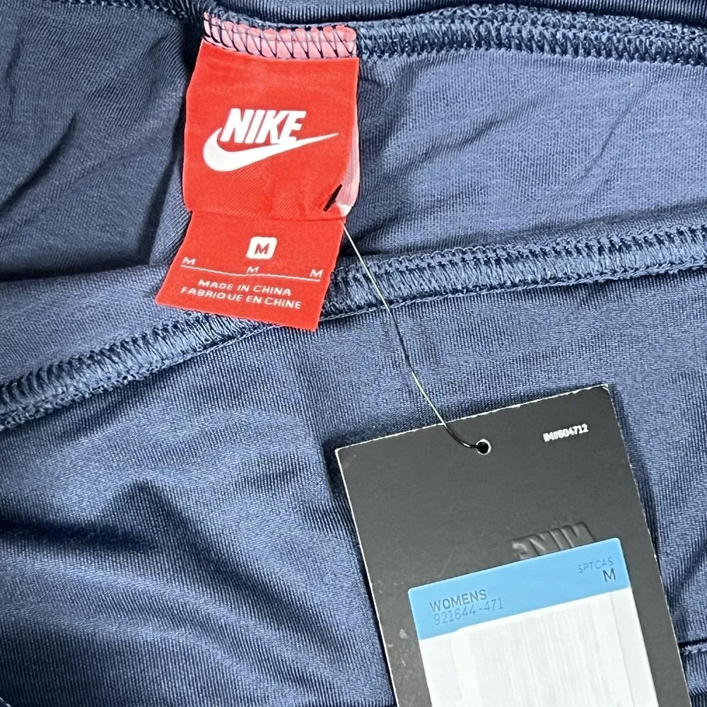 Nike Leggings Womens M‎ Blue Floral Colorblock Ankle Yoga Athletic 921644-471